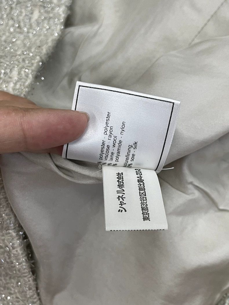 Chanel Chanel Gray Silver Thread Cardigan - dmc Size US L / EU 52-54 / 3 - 7 Thumbnail