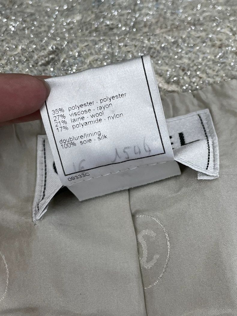 Chanel Chanel Gray Silver Thread Cardigan - dmc Size US L / EU 52-54 / 3 - 6 Thumbnail