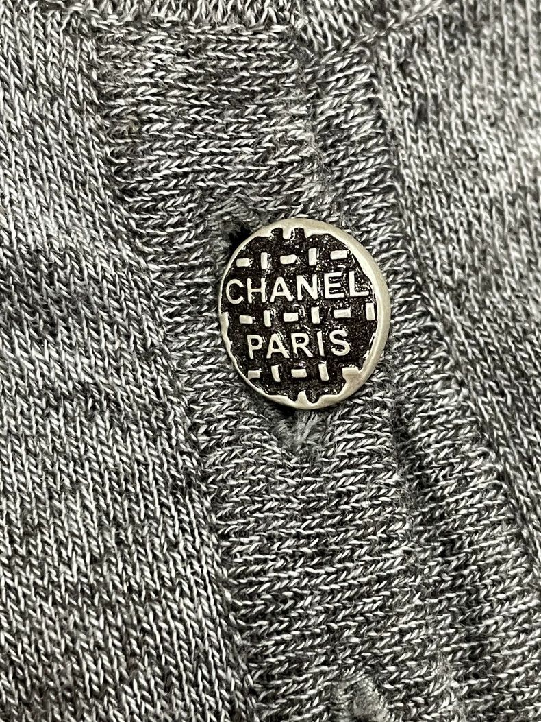Chanel Chanel 16B Gray Knit Dress - dmc Size US XS / EU 42 / 0 - 5 Thumbnail