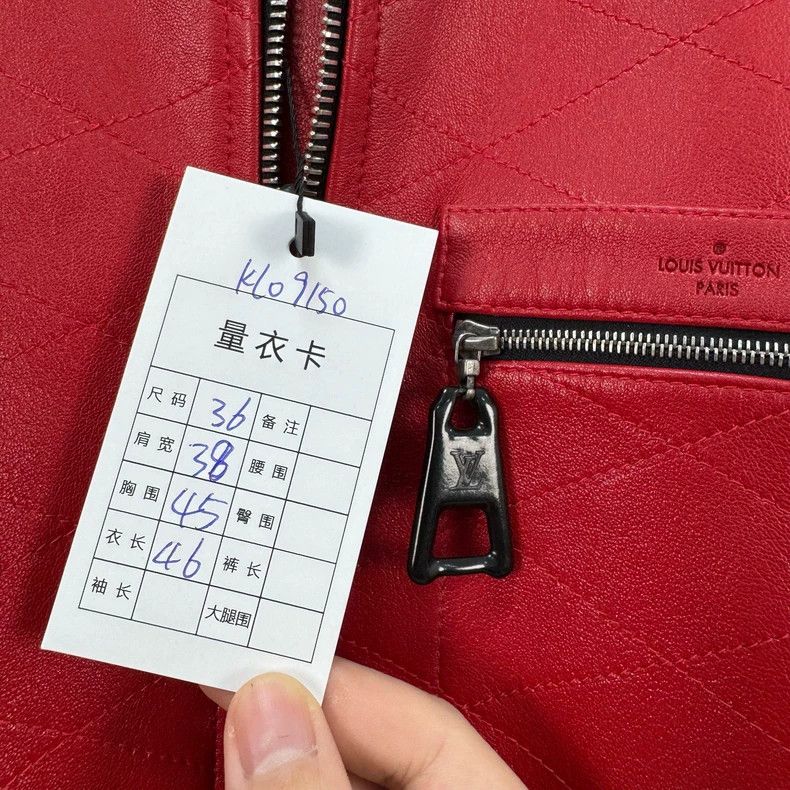 Louis Vuitton Louis Vuitton Red Leather Jacket - dmc Size US XS / EU 42 / 0 - 9 Thumbnail