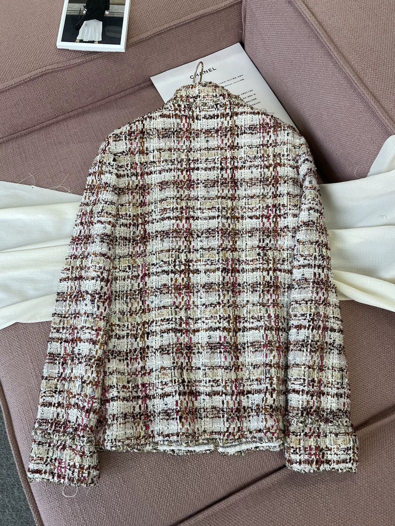 Chanel Chanel Tweed Floral Metal Ring Jacket - dmc Size US M / EU 48-50 / 2 - 4 Thumbnail