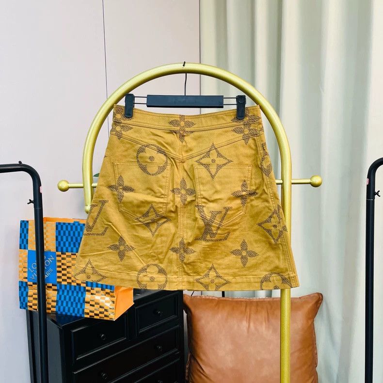 Louis Vuitton Louis Vuitton Brown Monogram Skirt - dmc Size US 36 / EU 52 - 2 Thumbnail
