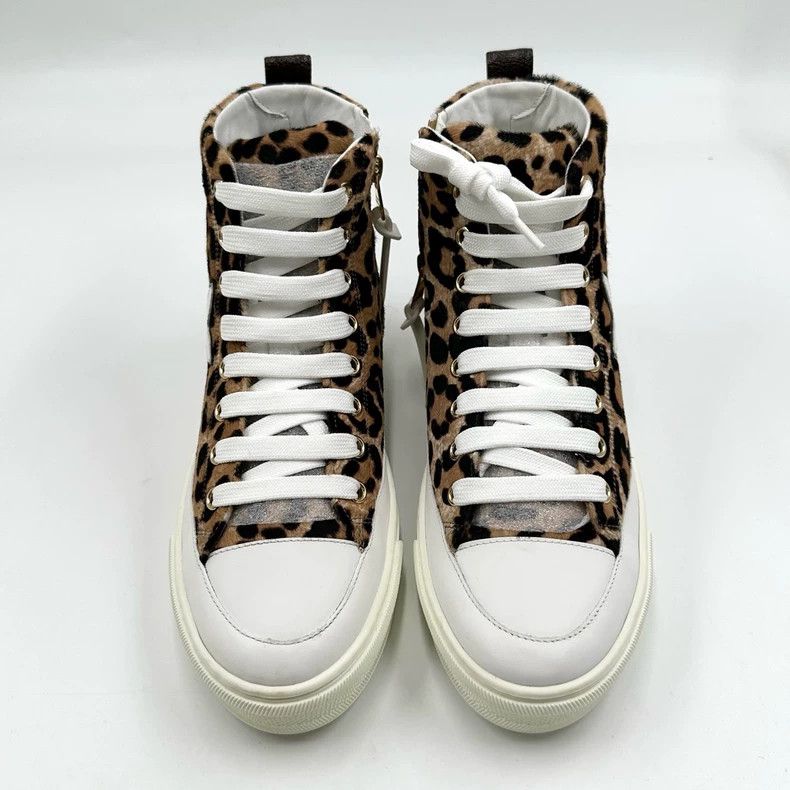 Louis Vuitton Louis Vuitton Stellar Leopard High-Top Sneakers - dmc Size US 5.5 / EU 38 - 2 Thumbnail