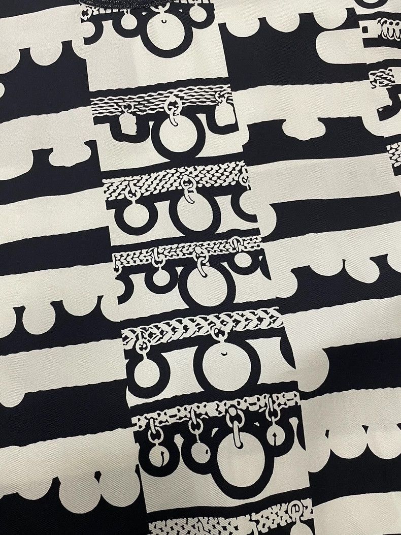 Hermes Hermes Black White Gray Colorblock Print Knitwear - dmc Size US M / EU 48-50 / 2 - 2 Thumbnail