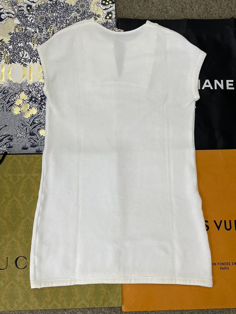 Hermes Hermes White Sleeveless Dress Size 36 - dmc Size US XS / EU 42 / 0 - 2 Thumbnail