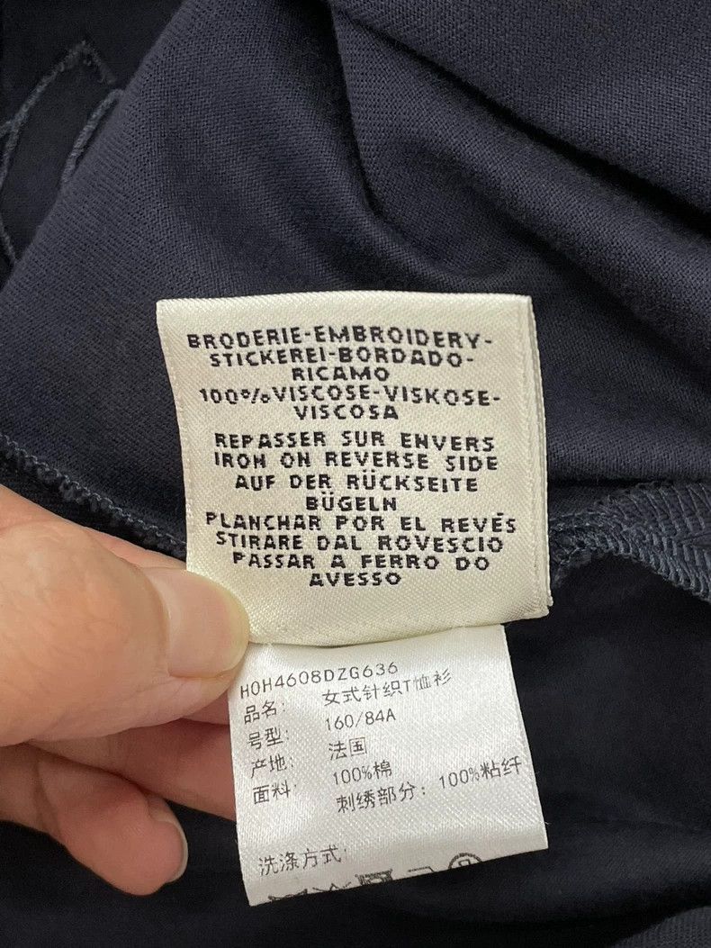 Hermes Hermes Navy Embroidered Short Sleeve T-shirt - dmc Size US M / EU 48-50 / 2 - 6 Thumbnail