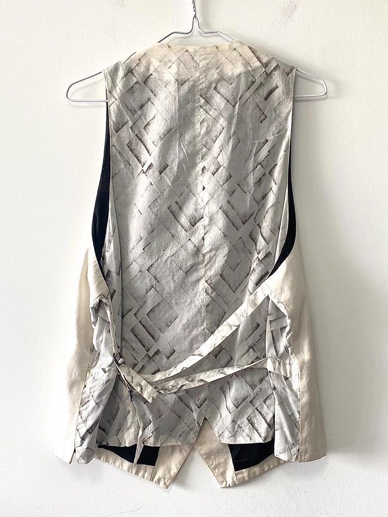 Ann Demeulemeester Ann Demeulemeester White Vintage Vest - dmc Size US XXS / EU 40 - 2 Thumbnail