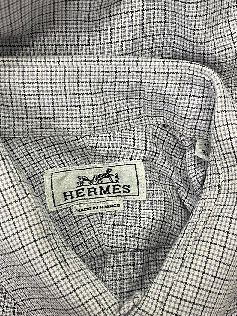 Hermes Hermes Checked Shirt Top Size 38 - dmc Size US M / EU 48-50 / 2 - 3 Thumbnail