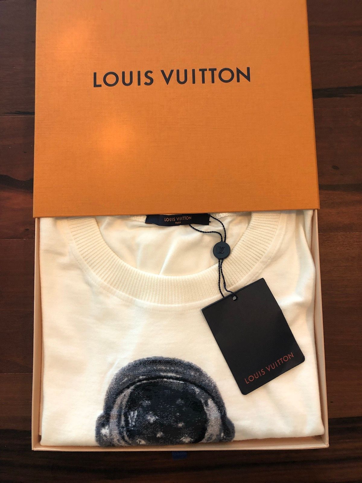 Louis Vuitton 2019 Jacquard Velour Spaceman T-Shirt - White T-Shirts,  Clothing - LOU230883