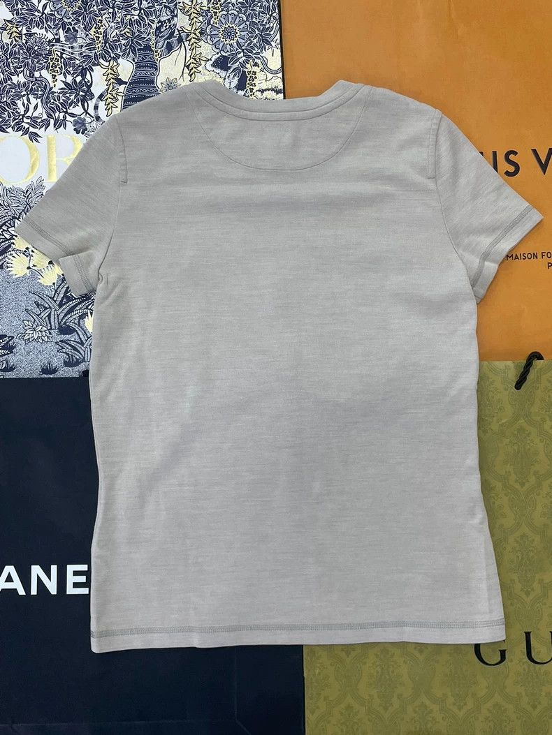 Hermes Hermes Beige Printed Short Sleeve T-shirt - dmc Size US M / EU 48-50 / 2 - 3 Thumbnail