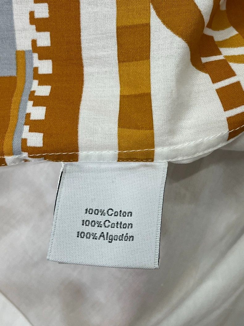 Hermes Hermes White Orange Print Shirt - dmc Size US M / EU 48-50 / 2 - 4 Thumbnail