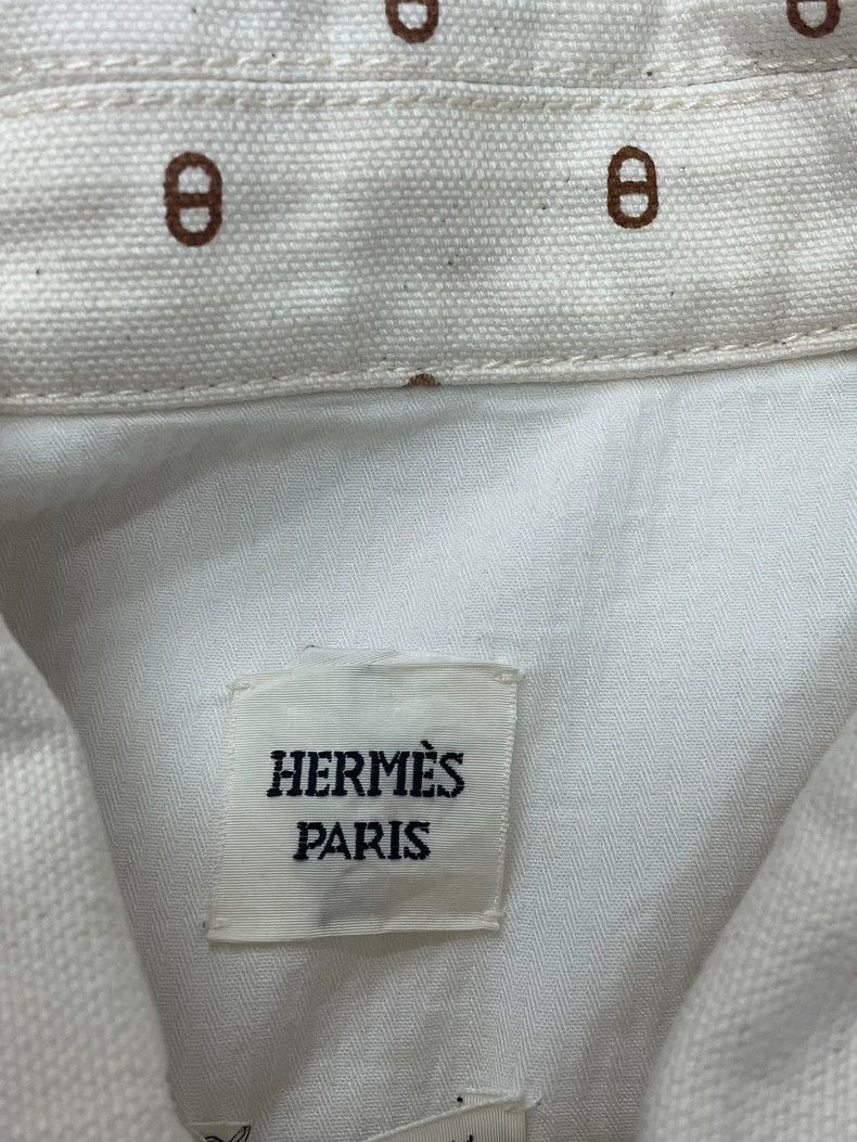 Hermes Hermes Beige Silver Buckle Jacket - dmc Size US M / EU 48-50 / 2 - 4 Thumbnail