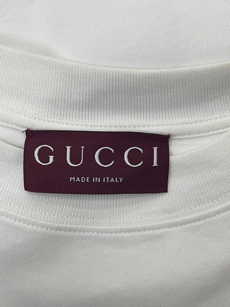 Gucci Gucci White Blue Stripe Short Sleeve T-shirt - dmc Size US XS / EU 42 / 0 - 4 Thumbnail