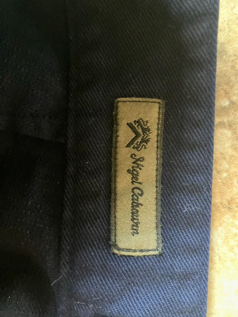 Nigel Cabourn Nigel Cabourn Blue Herringbone Work Pants - dmc Size US 32 / EU 48 - 4 Thumbnail