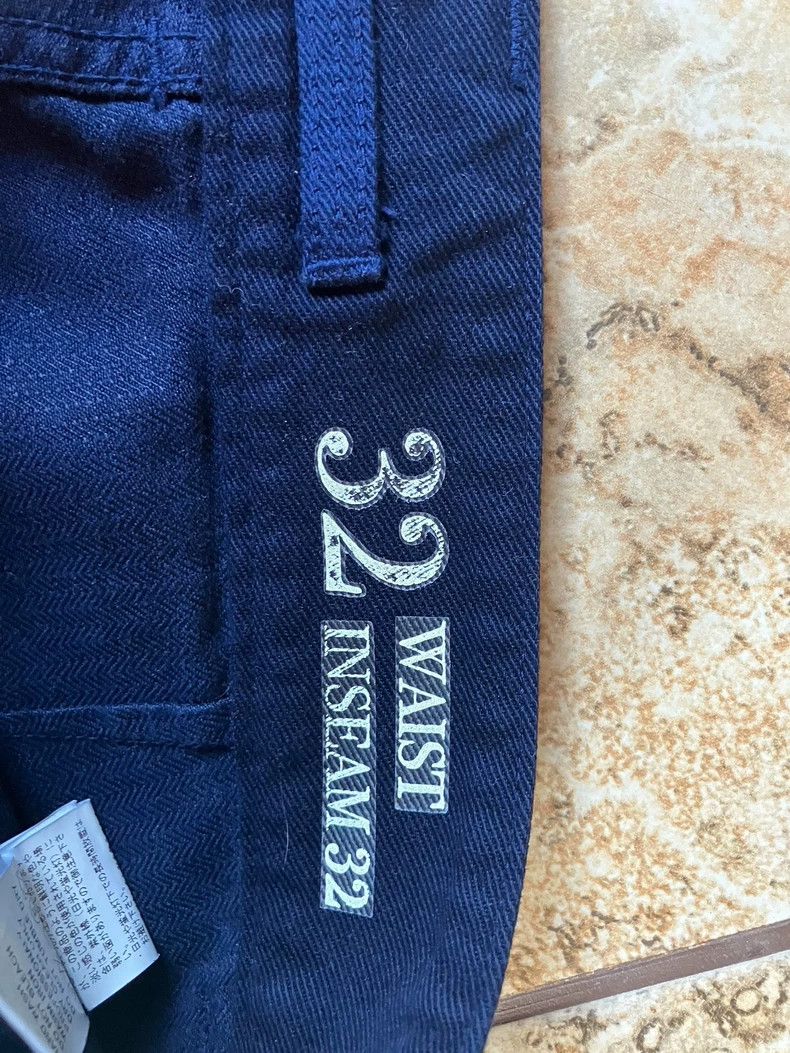 Nigel Cabourn Nigel Cabourn Blue Herringbone Work Pants - dmc Size US 32 / EU 48 - 3 Thumbnail