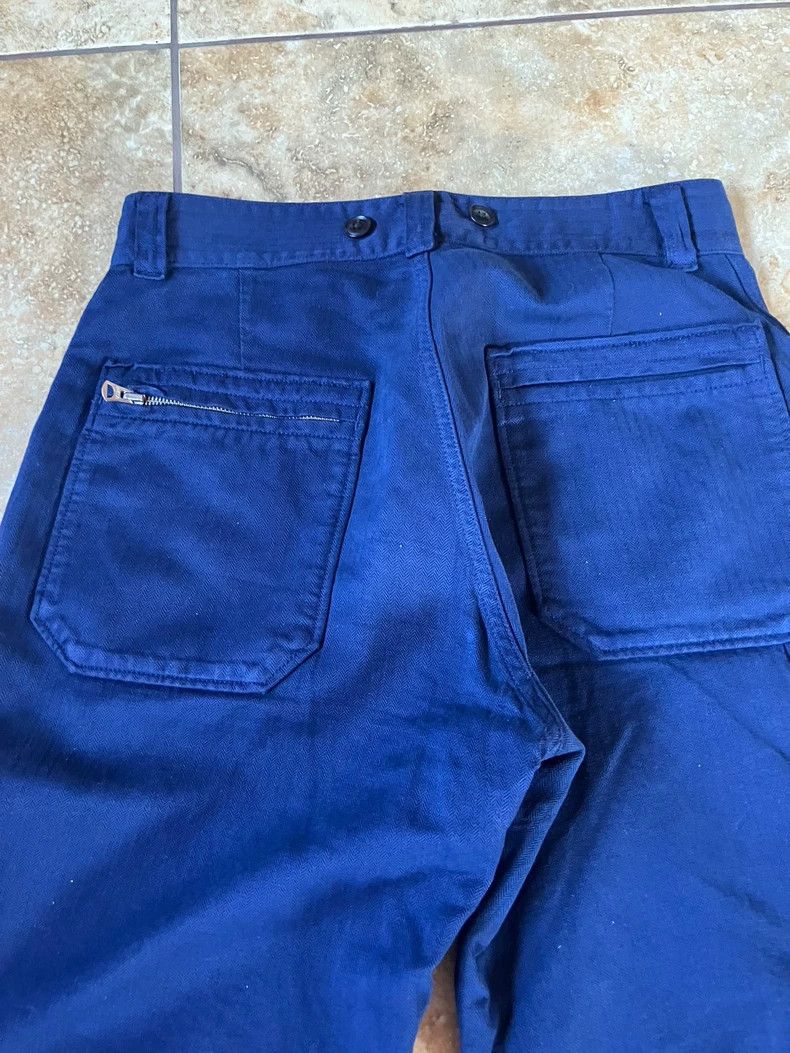 Nigel Cabourn Nigel Cabourn Blue Herringbone Work Pants - dmc Size US 32 / EU 48 - 7 Thumbnail