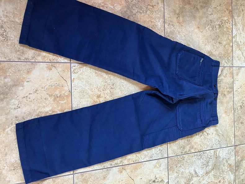 Nigel Cabourn Nigel Cabourn Blue Herringbone Work Pants - dmc Size US 32 / EU 48 - 6 Thumbnail