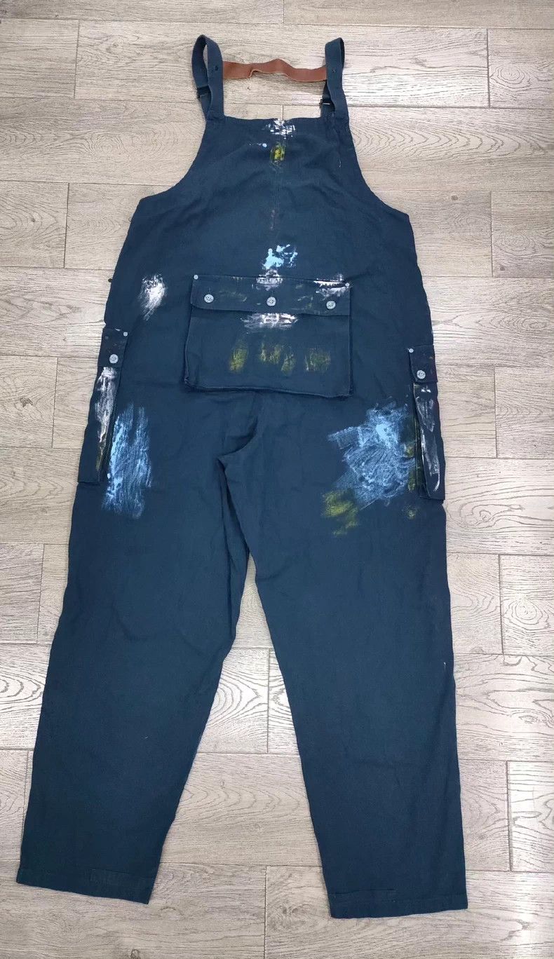 Nigel Cabourn Lybro Nigel Cabourn Paint Splatter Overalls - dmc Size US 31 - 2 Thumbnail