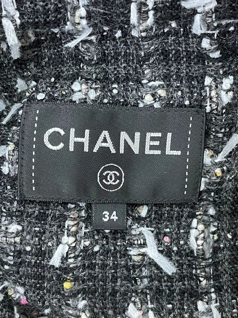 Chanel Chanel 23A Gray Tweed Jacket - dmc Size US XS / EU 42 / 0 - 4 Thumbnail