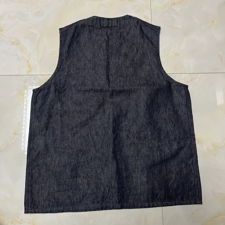 Nigel Cabourn Nigel Cabourn Cotton Linen Sleeveless Vest - dmc Size US S / EU 44-46 / 1 - 4 Thumbnail