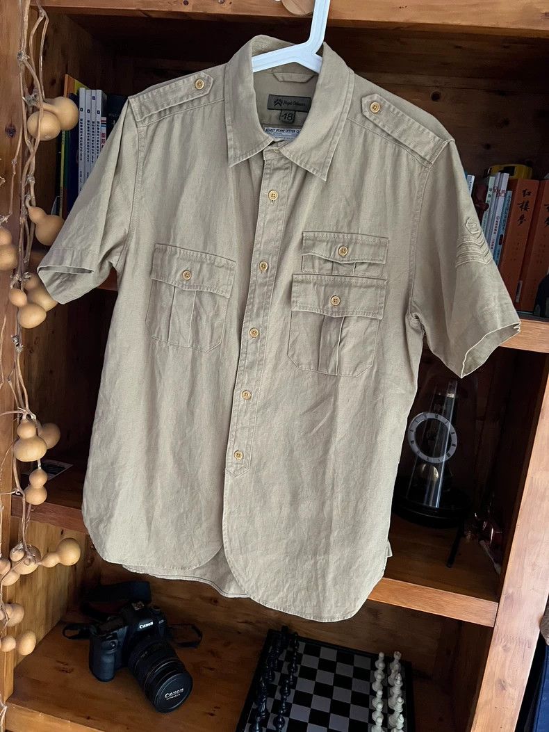 Nigel Cabourn Nigel Cabourn Jungle Workwear Short-Sleeve Shirt - dmc Size US L / EU 52-54 / 3 - 3 Thumbnail