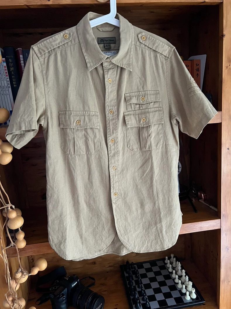 Nigel Cabourn Nigel Cabourn Jungle Workwear Short-Sleeve Shirt - dmc Size US L / EU 52-54 / 3 - 2 Thumbnail