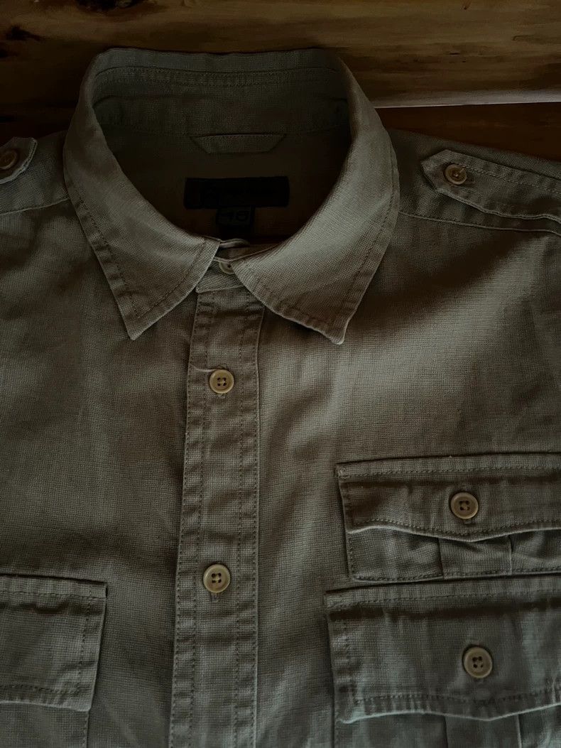 Nigel Cabourn Nigel Cabourn Jungle Workwear Short-Sleeve Shirt - dmc Size US L / EU 52-54 / 3 - 9 Thumbnail