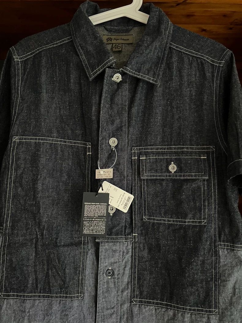 Nigel Cabourn Nigel Cabourn Denim Workwear Shirt - dmc Size US L / EU 52-54 / 3 - 5 Thumbnail