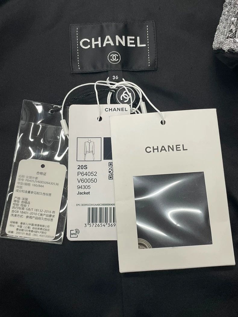 Chanel Chanel Black Silk Trimmed Jacket - dmc Size US M / EU 48-50 / 2 - 4 Thumbnail