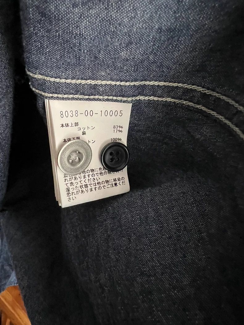 Nigel Cabourn Nigel Cabourn Indigo Patchwork Work Shirt - dmc Size US XL / EU 56 / 4 - 6 Thumbnail