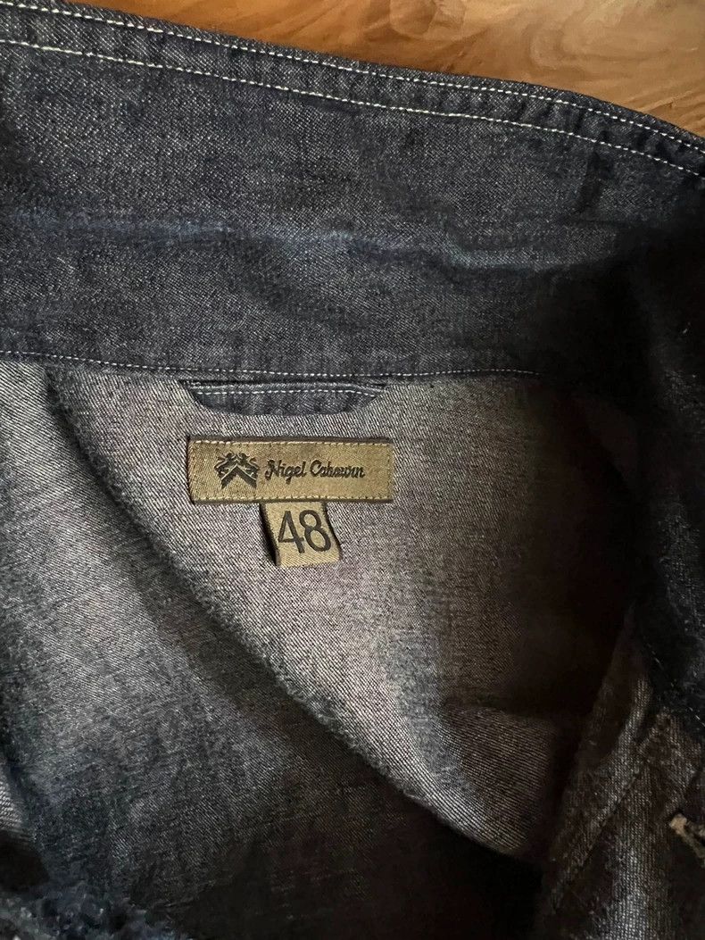 Nigel Cabourn Nigel Cabourn Indigo Patchwork Work Shirt - dmc Size US XL / EU 56 / 4 - 8 Thumbnail