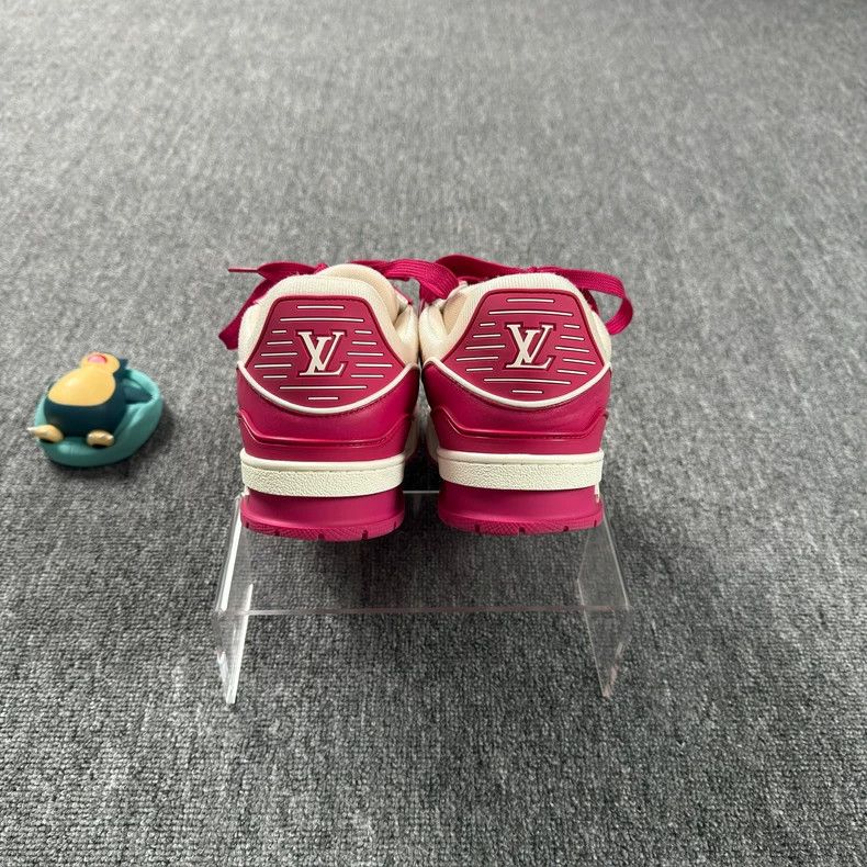 Louis Vuitton LV Trainer Pink Casual Sneakers - dmc Size US 7 / EU 40 - 3 Thumbnail