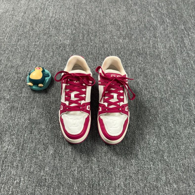 Louis Vuitton LV Trainer Pink Casual Sneakers - dmc Size US 7 / EU 40 - 2 Thumbnail