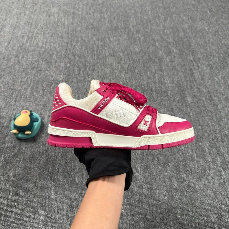 Louis Vuitton LV Trainer Pink Casual Sneakers - dmc Size US 7 / EU 40 - 7 Thumbnail