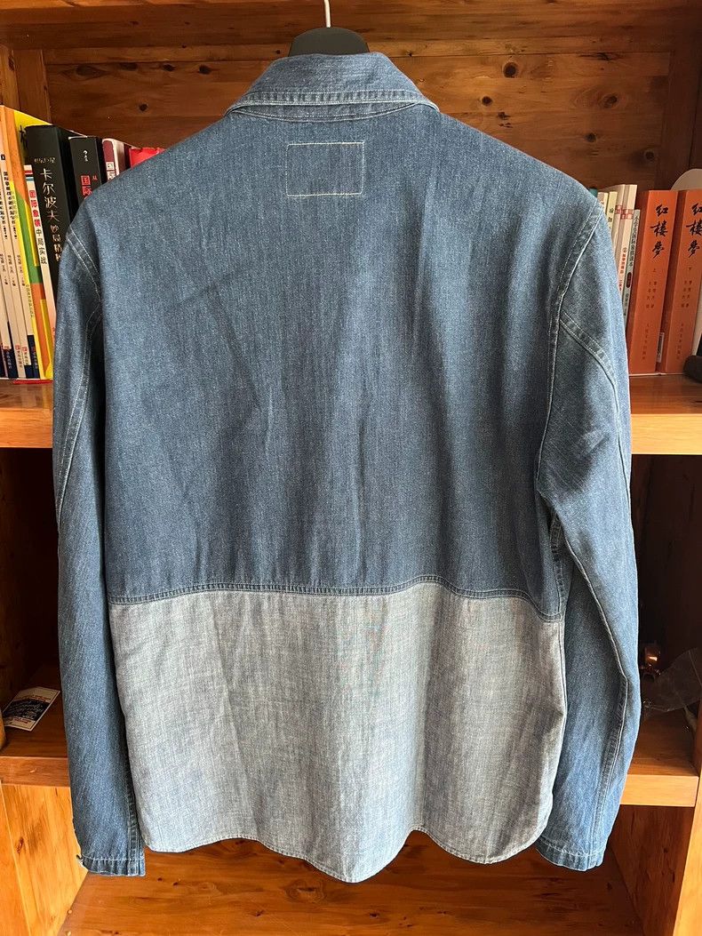 Nigel Cabourn Nigel Cabourn Indigo Patchwork Workwear Shirt - dmc Size US XL / EU 56 / 4 - 7 Thumbnail