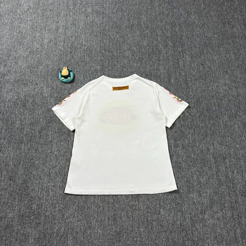 Louis Vuitton LV White Flame Logo Short Sleeve - dmc Size US S / EU 44-46 / 1 - 8 Thumbnail