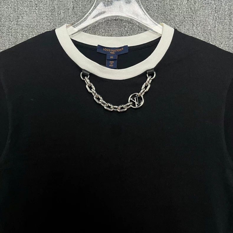 Louis Vuitton LV SS24 Chain Trim Short Sleeve Top - dmc Size US XS / EU 42 / 0 - 4 Thumbnail
