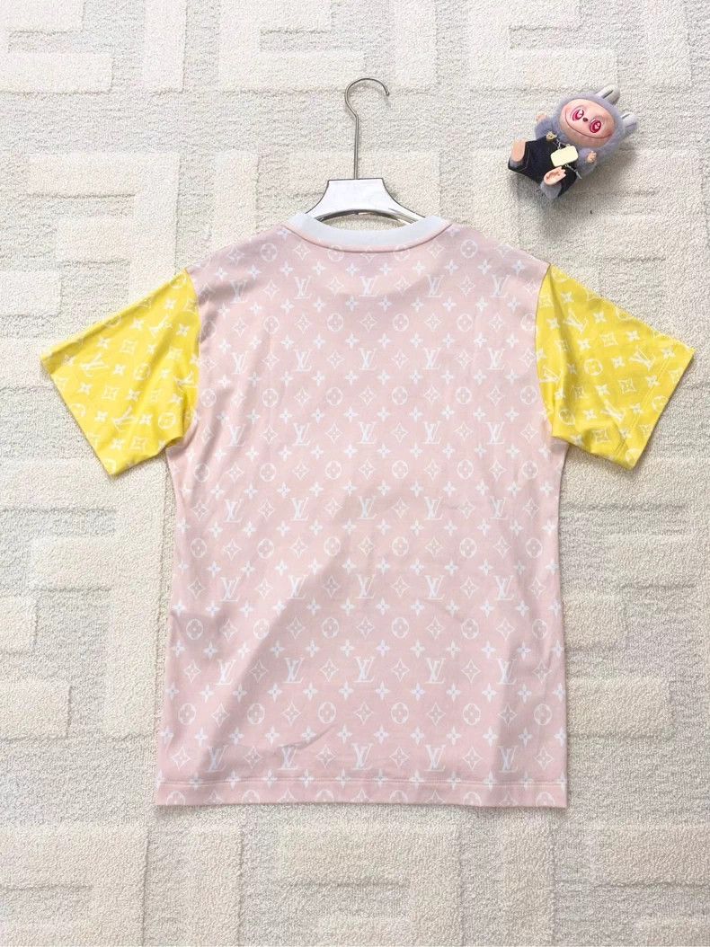 Louis Vuitton Louis Vuitton Pink Logo Print T-Shirt - dmc Size US XS / EU 42 / 0 - 2 Thumbnail