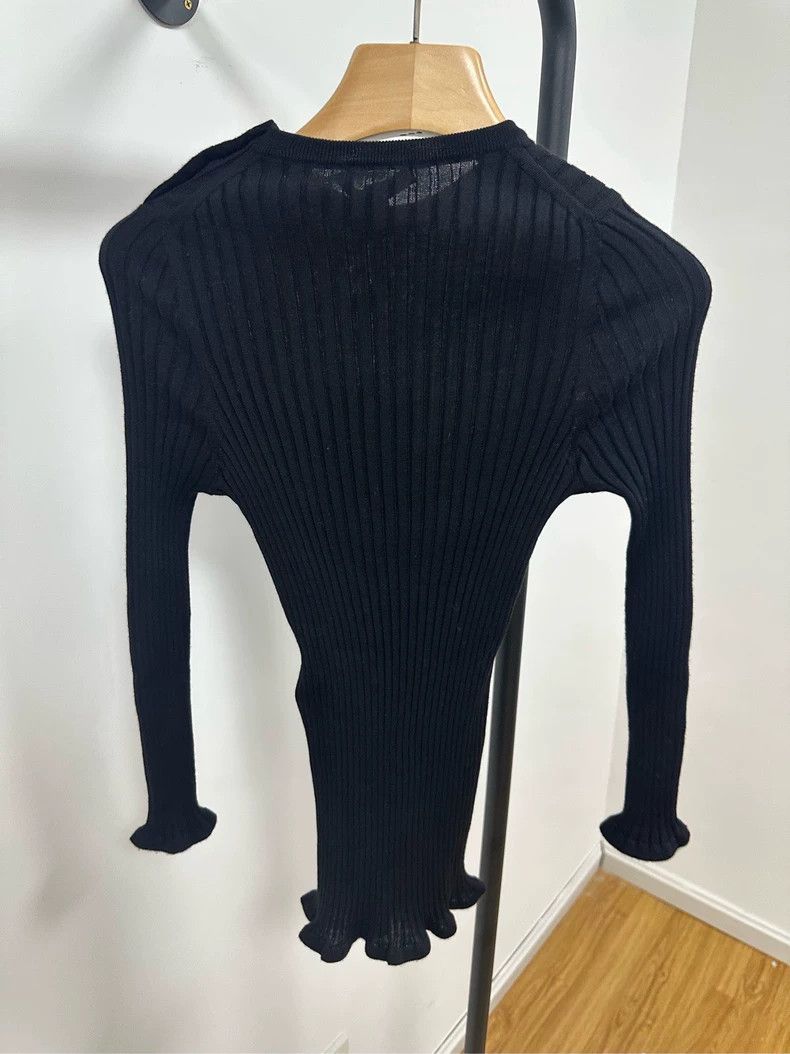 Louis Vuitton LV Black Long Sleeve Top XS - dmc Size US XS / EU 42 / 0 - 2 Thumbnail