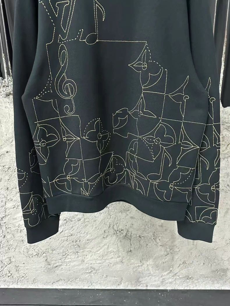 Louis Vuitton Louis Vuitton Embroidered Logo Sweatshirt - dmc Size US L / EU 52-54 / 3 - 4 Thumbnail