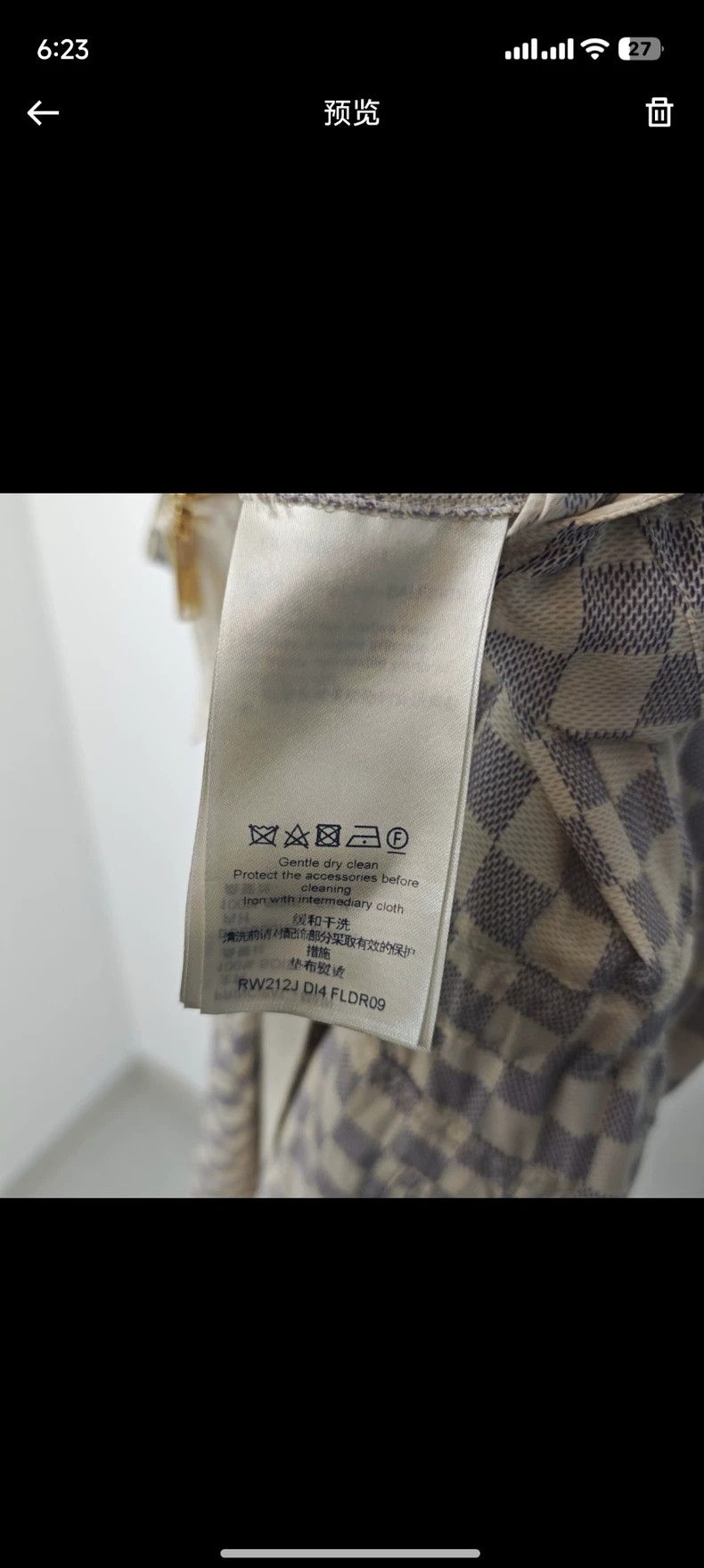Louis Vuitton LV Damier Sleeveless Silk Dress - dmc Size US XS / EU 42 / 0 - 5 Thumbnail