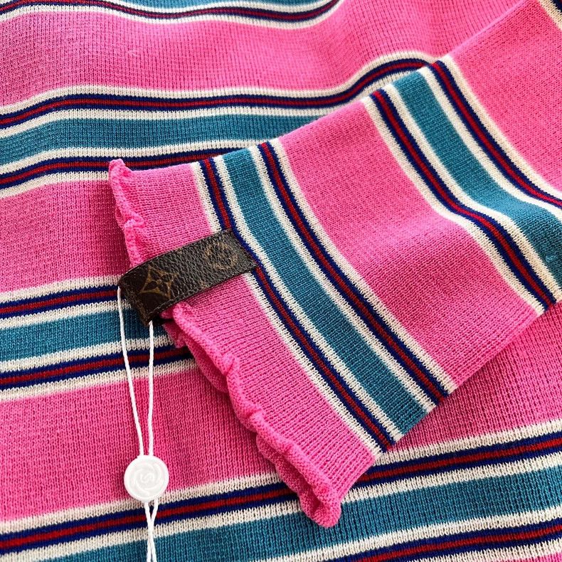 Louis Vuitton LV Pink Striped Knit Sweater - dmc Size US XS / EU 42 / 0 - 4 Thumbnail