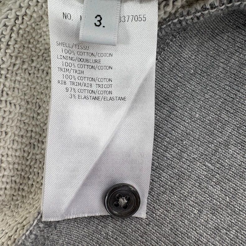 Thom Browne Thom Browne Gray Zip Hoodie with Stripes - dmc Size US S / EU 44-46 / 1 - 8 Thumbnail