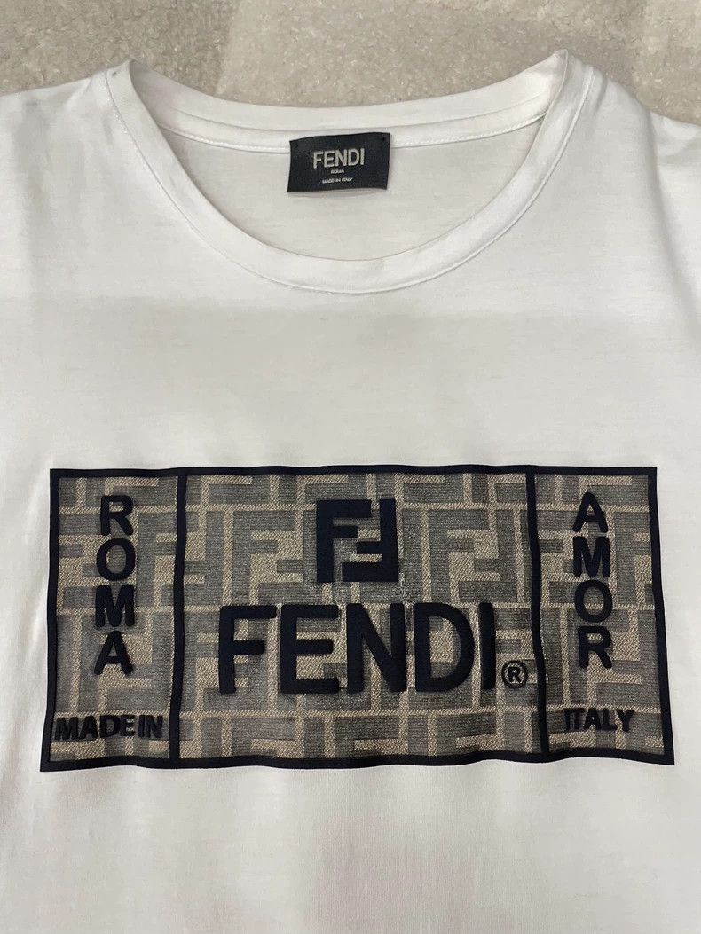 Fendi Fendi White Short Sleeve T-Shirt - dmc Size US S / EU 44-46 / 1 - 3 Thumbnail