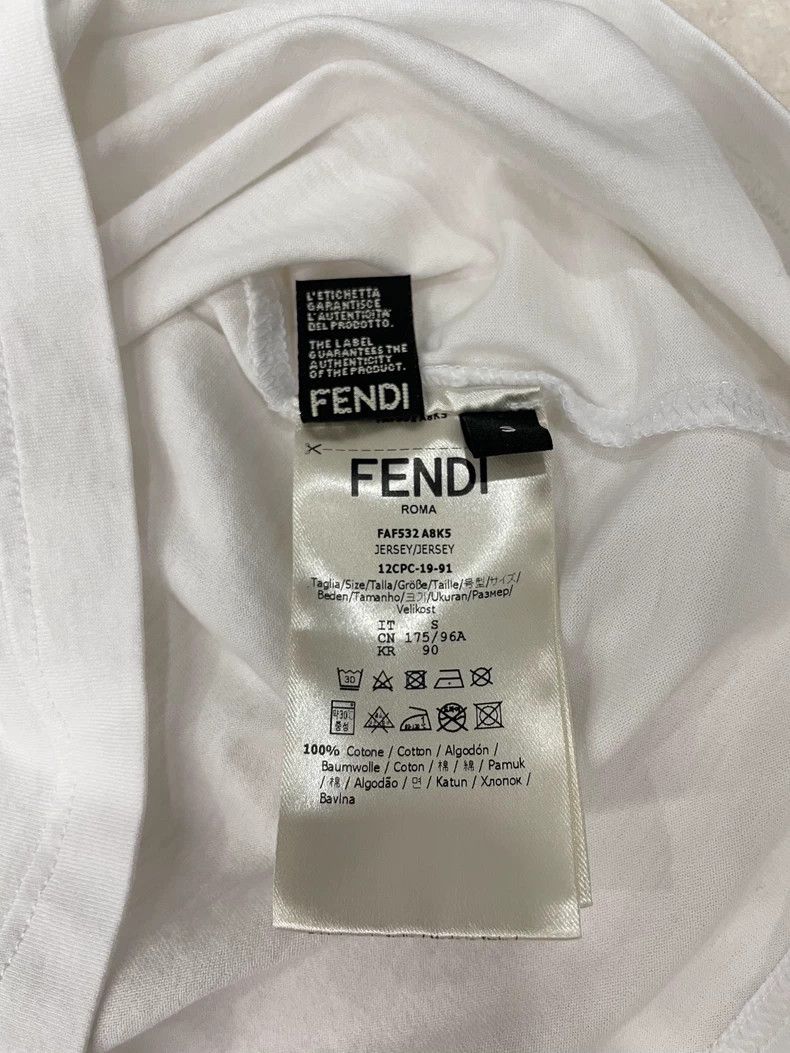 Fendi Fendi White Short Sleeve T-Shirt - dmc Size US S / EU 44-46 / 1 - 9 Thumbnail