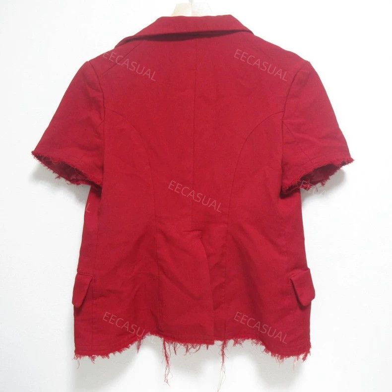 Comme des Garcons CDG comcom Red Short-Sleeve Blazer - dmc Size US S / EU 44-46 / 1 - 3 Thumbnail