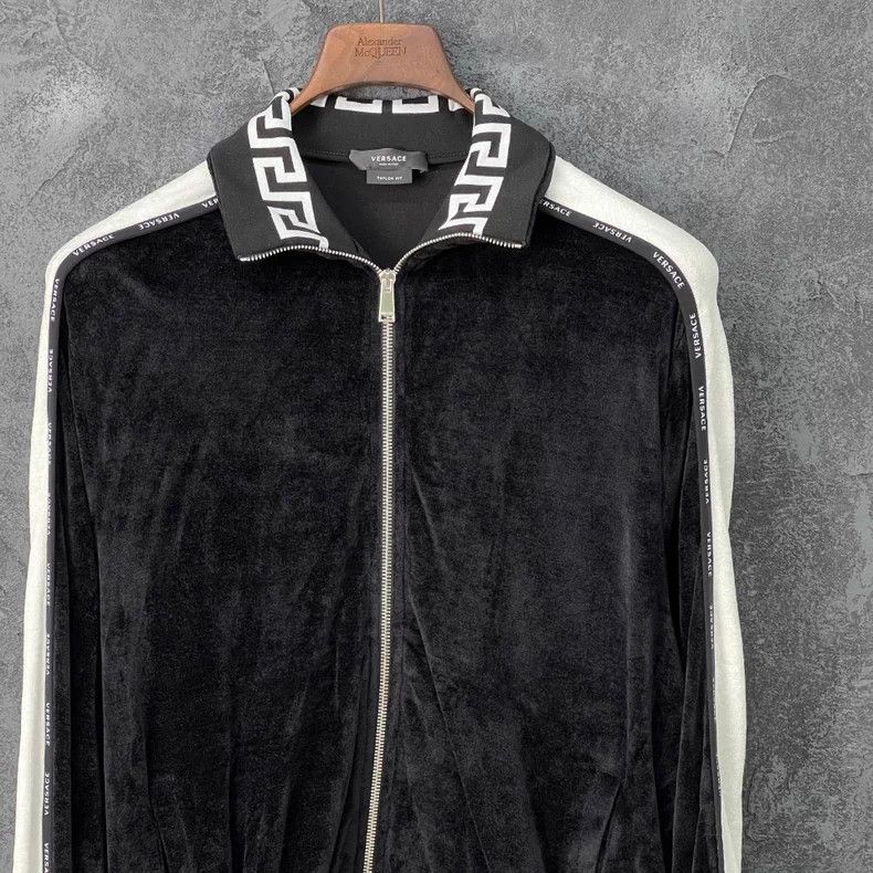 Versace VERSACE Greek Key Velvet Jacket - dmc Size US S / EU 44-46 / 1 - 3 Thumbnail