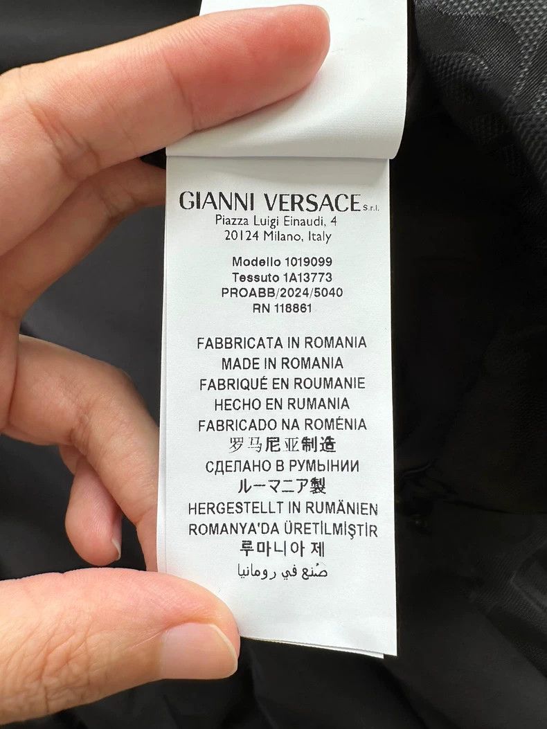 Versace Versace Black Logo Bomber Jacket - dmc Size US L / EU 52-54 / 3 - 5 Thumbnail