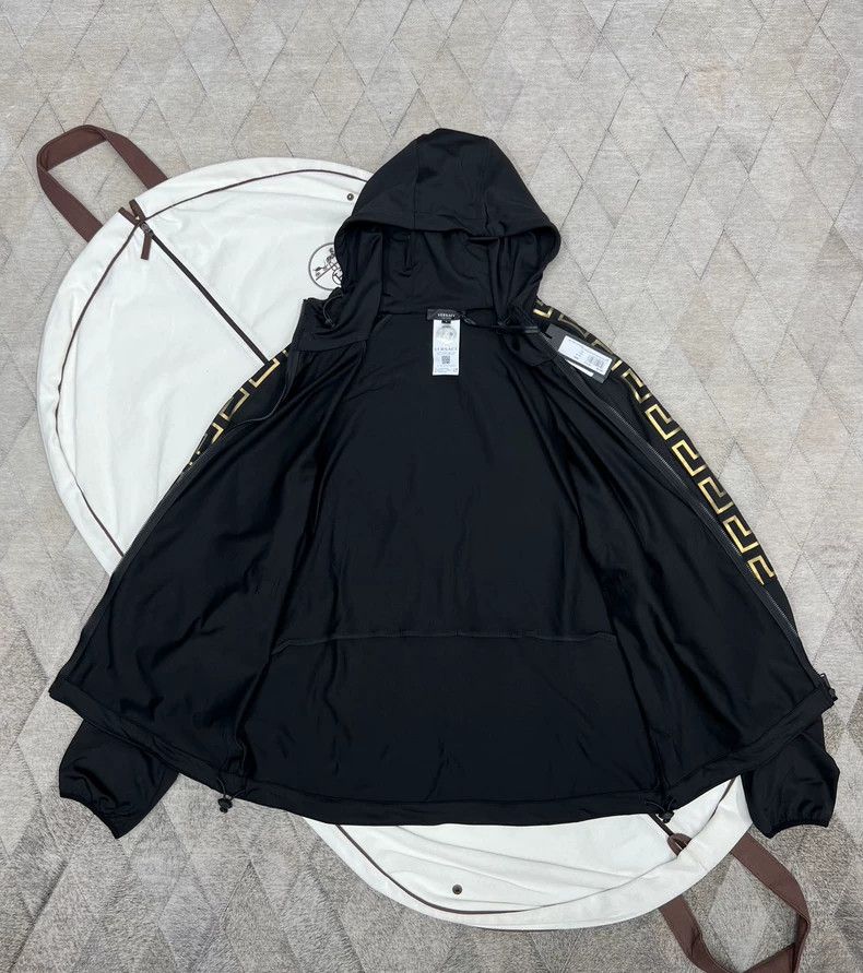 Versace Versace Gold Trim Baroque Hooded Jacket - dmc Size US L / EU 52-54 / 3 - 4 Thumbnail