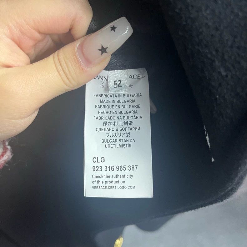 Versace Versace Black Wool Double-Breasted Coat - dmc Size US L / EU 52-54 / 3 - 4 Thumbnail